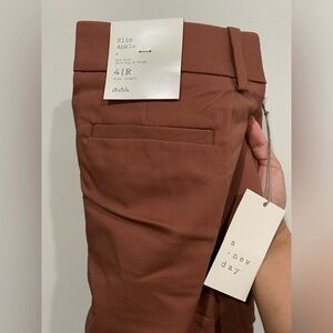 Brown Blush Trouser Pants